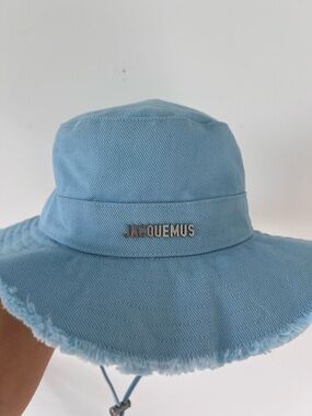 Jacquemus Le Bob Artichaut Blue Hat Size 60 NWT